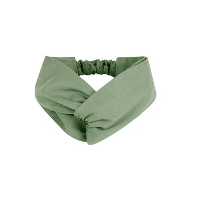 Faixa de Cabelo Bandana Verde Bege Chef Cozinha Spa 2un