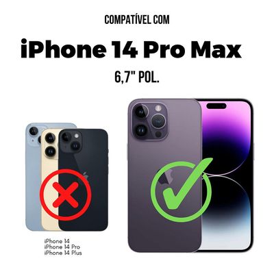 Capa para iPhone 14 Pro Max - Gravity Preta - Gshield