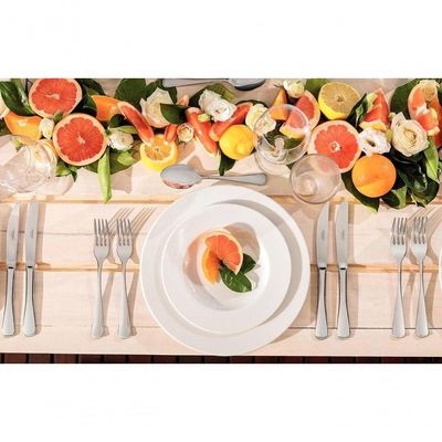 Conjunto De Pratos Raso Tramontina Maria Augusta Em Porcelana 27cm 6 Peças