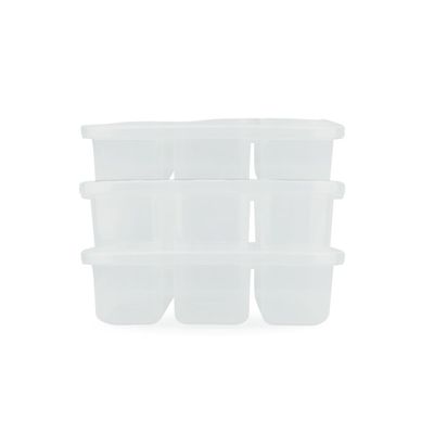 Kit 3 Potes Conservador de Alimentos C/ 3 Divisórias Nitron 1,1L e Tampa P/ Petiscos Plástico Livre de BPA