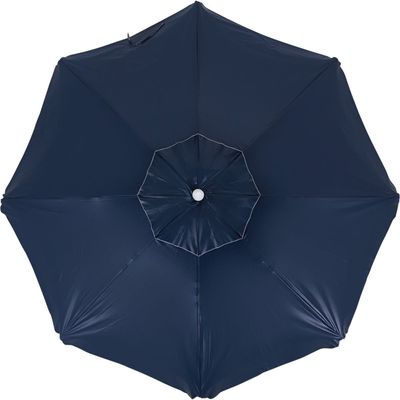 Guarda-Sol Articulado 2,40m em Bagum e Alumínio Azul Marinho Bel 2,40m