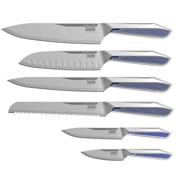 Conjunto de Facas Ichef Polishop - Shark Series - Professional Cut - Inox | Inox Ichef