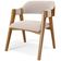 Kit 04 Cadeiras Para Sala de Jantar e Estar Living Estofada Suran L02 Suede Bege - Lyam