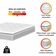Colchão Casal Queen Molas Ensacadas Granville Com Pillow 158x198x28cm Branco Probel Branco