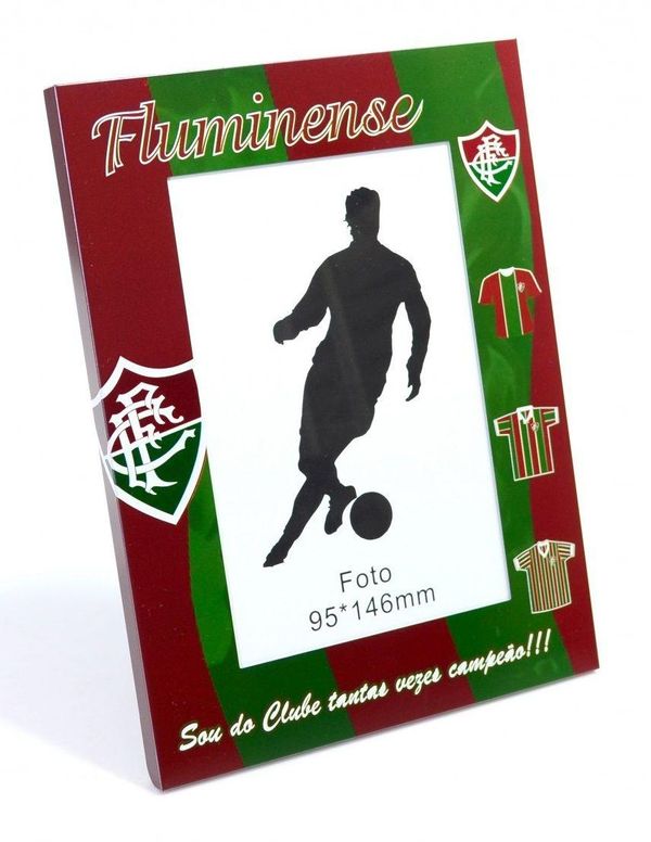 Porta Retrato Fluminense De Alumínio Para 1 Foto 10x15cm