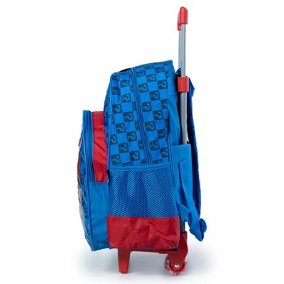 Mochila Escolar Masculina de Rodinhas Mario Premium Azul U / Azul