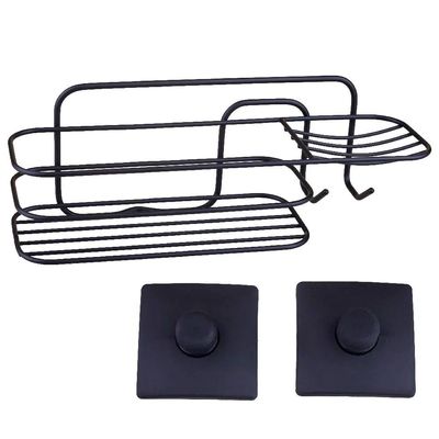Porta-Shampoo com Saboneteira Arthi 3M Preto