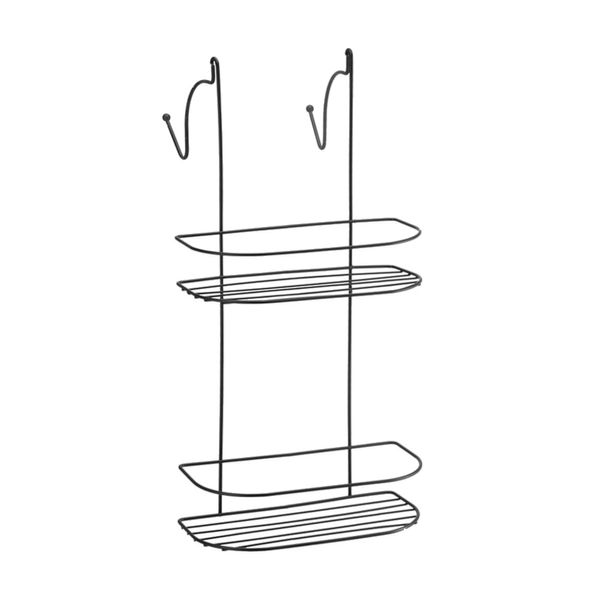 Porta Shampoo para Box Arthi em Aço Preto Porta Shampoo para Box Arthi em Aço Preto