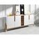 Buffet 4 Portas C- Prateleiras Luna 1,90 Branco-cedro