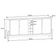 Buffet 4 Portas C- Prateleiras Lizz 1,90 Branco-cedro