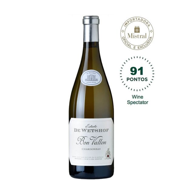 Vinho De Wetshof Estate Bon Vallon Chardonnay 2021 (De Wetshof) 750ml Vinho De Wetshof Estate Bon Vallon Chardonnay 2021 (De Wetshof) 750ml
