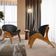 Kit 4 Poltronas Decorativa Orgânica Sala Living Kadosh L02 Couríssimo Preto Brilho - Lyam Decor