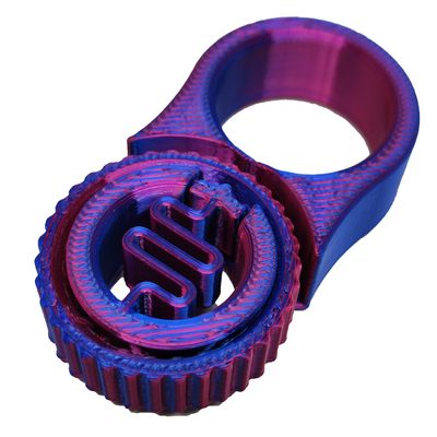 Fidget com Click Spinner Anelar Anel Clique Anti Estresse