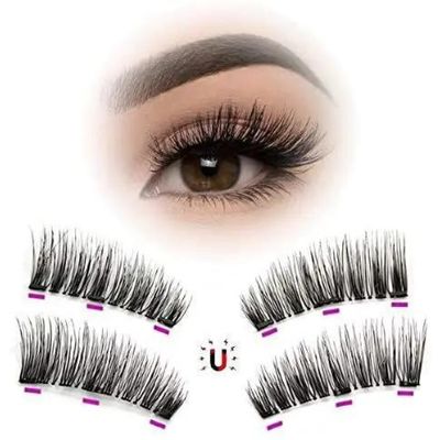 Cilios Magneticos Postiços 3d Natural Imã Olho Inteiro !!