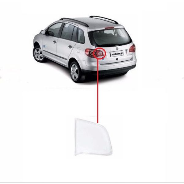 Lente Da Lanterna VW Spacefox 2006/2010 Mala Esquerda Lente Da Lanterna VW Spacefox 2006/2010 Mala Esquerda