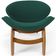 Poltrona Decorativa Orgânica Sala Living Kadosh L02 Bouclê Verde - Lyam Decor