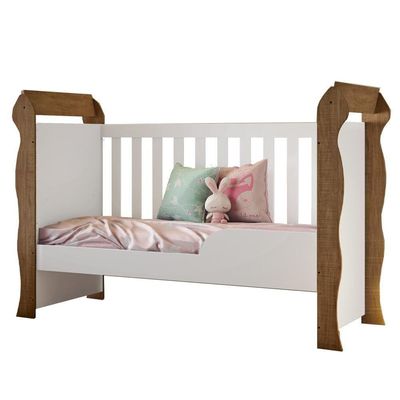 Berço Cama Infantil Padrão Americano C/Rodízios Carolina