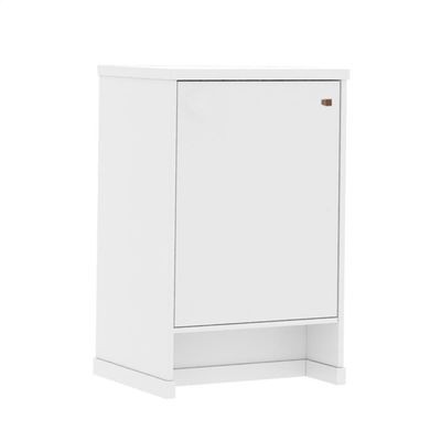 Balcão Baixo Com Porta E Prateleira Para Escritório Verbena - Branco