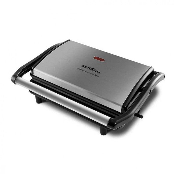 Grill Sanduicheira Britânia Bgr27I Press 2 1 Preto Inox 127V 110V