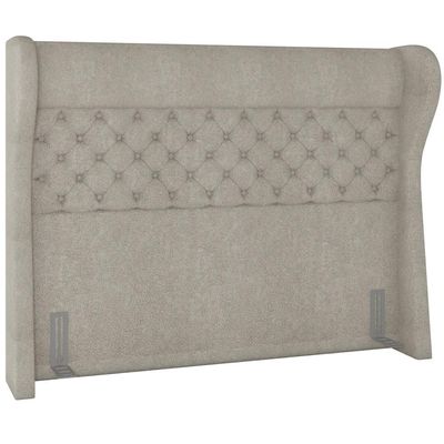 Cabeceira Cama Box Queen 160 cm P05 Madrid Bouclê Creme - Lyam Decor