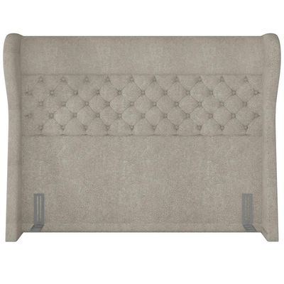 Cabeceira Cama Box Queen 160 cm P05 Madrid Bouclê Creme - Lyam Decor
