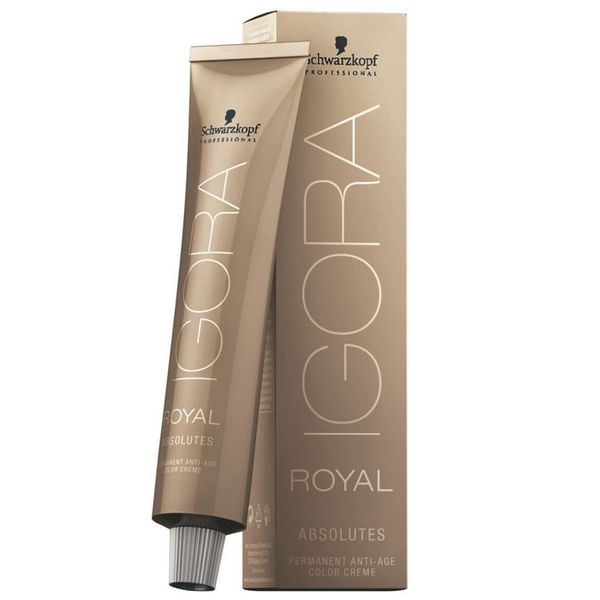 Schwarzkopf Igora Absolutes Coloração 6/60 Louro Escuro Marrom Natural 60ml