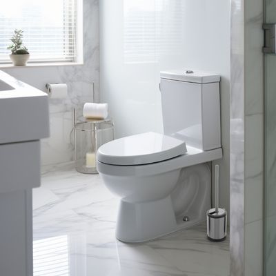 Escova Sanitária Com Suporte Inox Vassourinha De Limpeza Vaso Privada Banheiro Escovinha Com Cerdas Flexível Moderno Lyor Casa Limpa