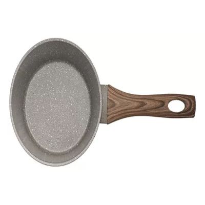 Panela Aluminio Cerâmica Antiaderente 16cm Mimo Style Linha Grafito Cook Com Fundo Triplo Indução 1,3 Litros Com Tampa De Vidro