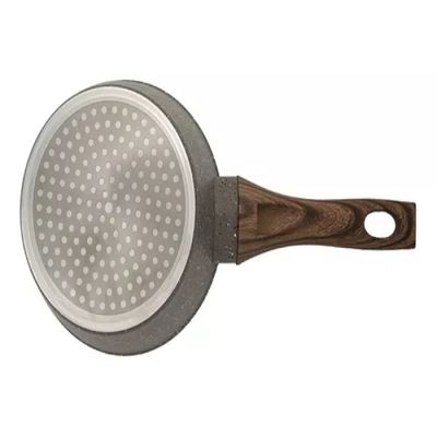 Panela Aluminio Cerâmica Antiaderente 16cm Mimo Style Linha Grafito Cook Com Fundo Triplo Indução 1,3 Litros Com Tampa De Vidro