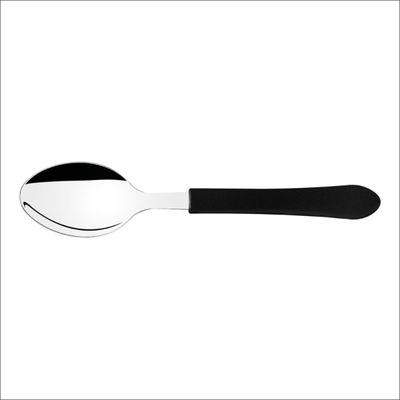 Kit 24 Colher de Mesa Tramontina Leme Inox Cabo Preto
