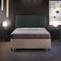 Cabeceira Cama Box Casal Com Tachas 140 cm Vicenza L02 Linho Verde Musgo - Lyam Decor