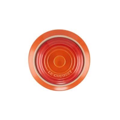 KIT LE CREUSET 2 CANECAS 350ML E POTE DE BISCOITO EM CERÂMICA LARANJA