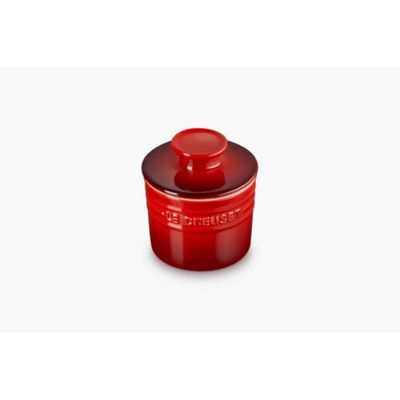 KIT LE CREUSET POTE PARA GELEIA E POTE PARA MANTEIGA EM CERÂMICA VERMELHO