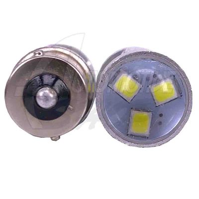 Lâmpada 1157 P21/5W 12/24v Um Polo 21 Leds Projector Vermelh