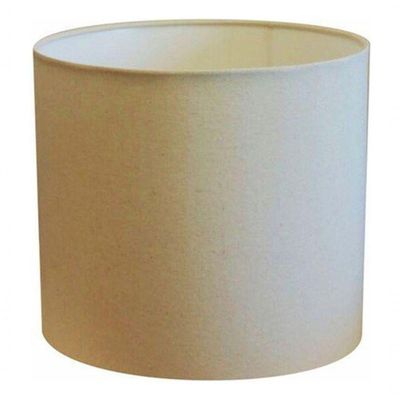 Cúpula Abajur Cilíndrica Cp-7016 ø35x30cm Algodão Crú