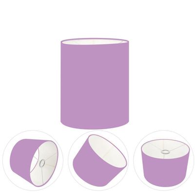 Cúpula Abajur E Luminária Cilíndrica Vivare Cp-7001 ø13x15cm - Bocal Nacional Lilás