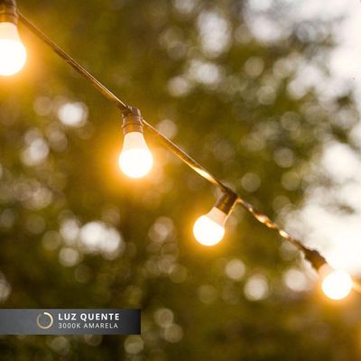 Kit 25 Lâmpadas Led Bolinha Tkl 4,9w Taschibra E27 Bivolt 3000k Quente