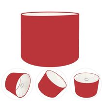 Cúpula Abajur E Luminária Cilíndrica Vivare Cp-7012 ø30x25cm - Bocal Nacional Bordo