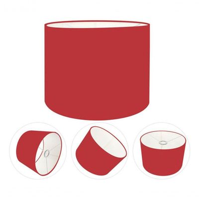 Cúpula Abajur E Luminária Cilíndrica Vivare Cp-7012 ø30x25cm - Bocal Nacional Bordo