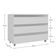 Gabinete Banheiro Rodinhas Joia 80cm 03 Gavetas Branco Inteiro