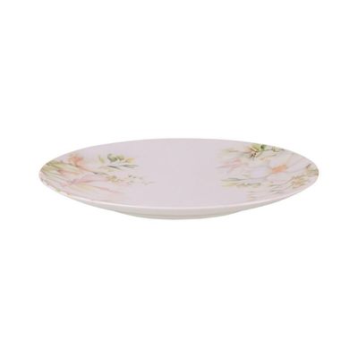Prato Raso Tramontina Magnólia Em Porcelana Decorada 28 Cm