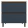 Balcão Bartira Cristal em MDP com 2 Gavetões, 80cm de largura - Lâmina de Mel/Azul Royal Lâmina de Mel/Azul Royal