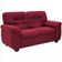 Sofá de 3 e 2 Lugares Stillus II com 154 cm e 204 de Larguras e Revestidos em Tecido Suede Linoforte Vermelho Carmin