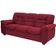 Sofá de 3 e 2 Lugares Stillus II com 154 cm e 204 de Larguras e Revestidos em Tecido Suede Linoforte Vermelho Carmin