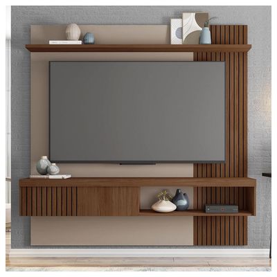 Painel Para Tv Até 65 Polegadas Marrom Moon Caemmun