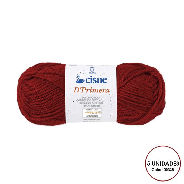 Kit 5 Novelo de Lã Tricô Crochê Cisne D'Primera 40g 00335