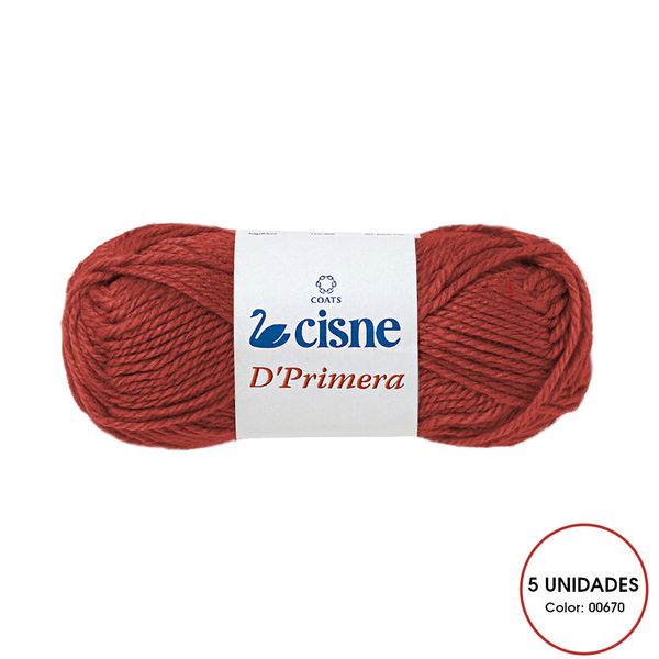 Kit 5 Novelo de Lã Tricô Crochê Cisne D'Primera 40g 00670
