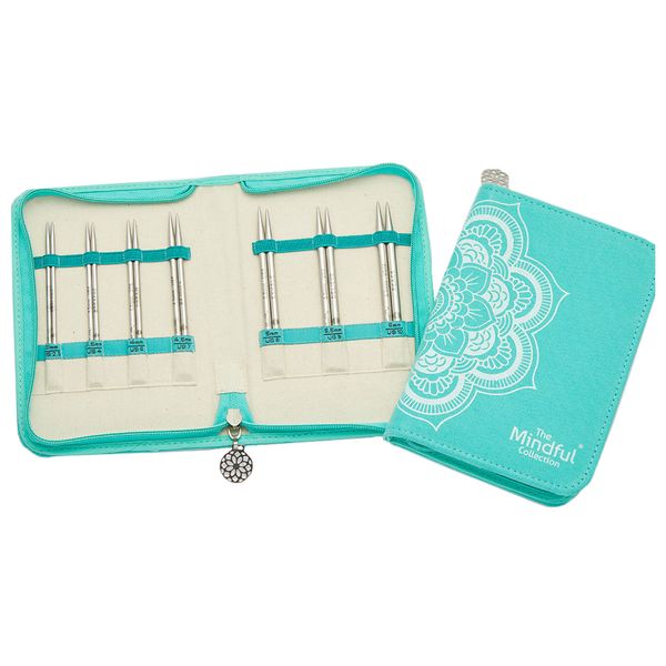 Kit de Agulhas para Tricô KnitPro Mindful Circulares 78 peças