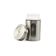 Kit 4 Saleiro Pimenteiro Porta Condimentos Em Vidro e Aço Inox Com Ajuste de Abertura Para Cozinha
