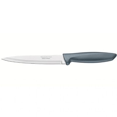 Faca 6 Utility Tramontina Plenus em Aço Inox Inox/Cinza